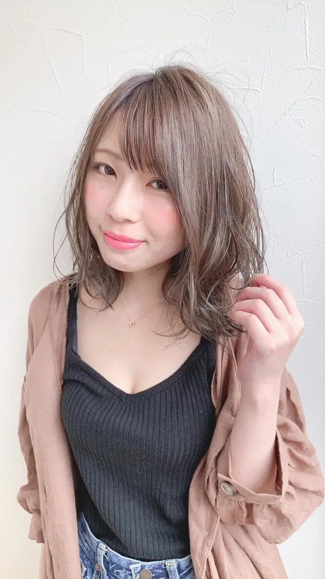 ミディアム 外ハネヘア 狩野 純一郎のヘアスタイル
