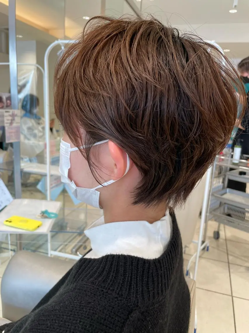 ショート カラー カット ヘアカラー トリートメント MODE K´s eau髪質改善特化のヘアスタイル