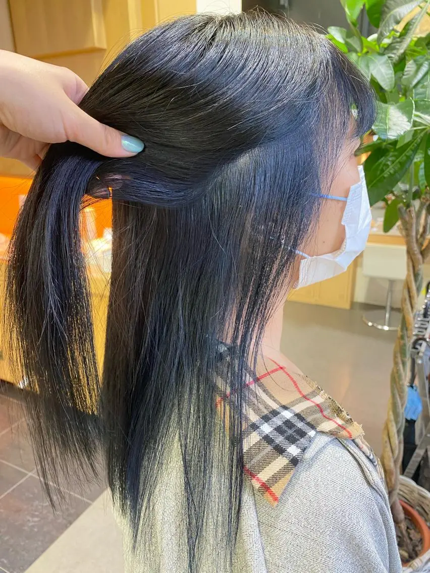 ロング カラー ヘアアレンジ TSUNA 🌙 Lim 五反田のマツエク・マツパデザイン