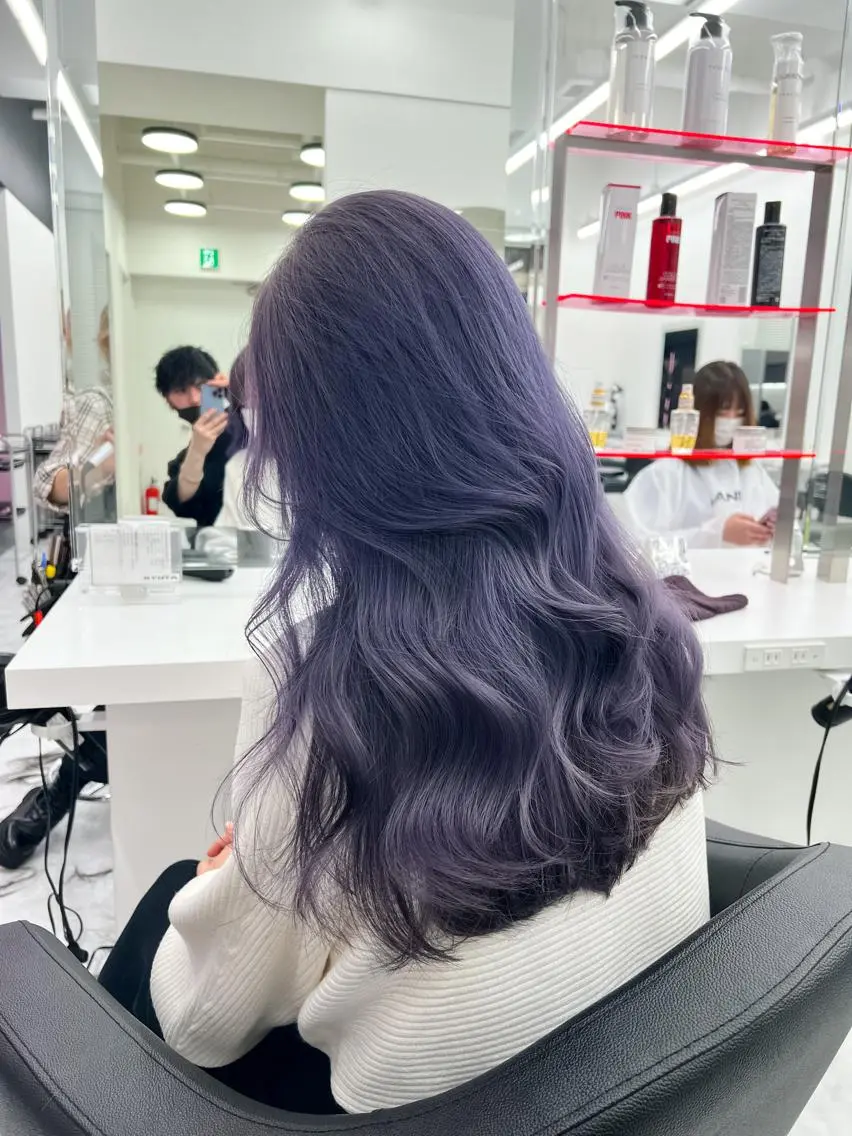 セミロング カラー ヘアアレンジ メンズ 💍透明感×韓流ハイ トーン💍RYUTAのヘアスタイル