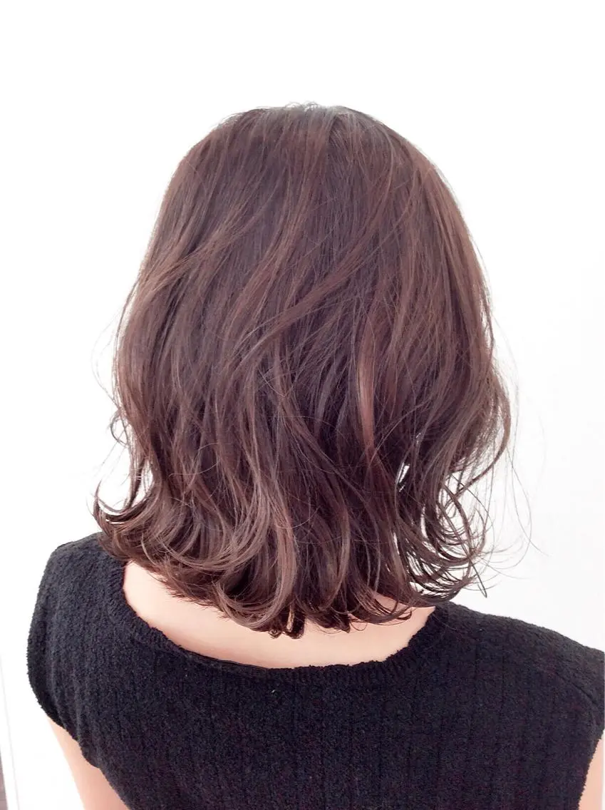 カラー ミディアム ベージュカラー 透明感カラー ピンクカラー ピンクベージュ 🐈⬛❤️ゆあん Lotus💚🐾のヘアスタイル