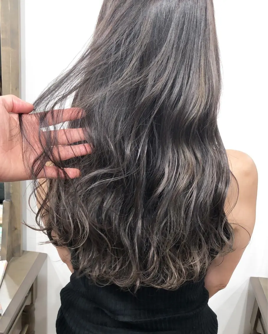ロング カラー ウルフ/デザイン/ 大阪/タカハシユウキのヘアスタイル