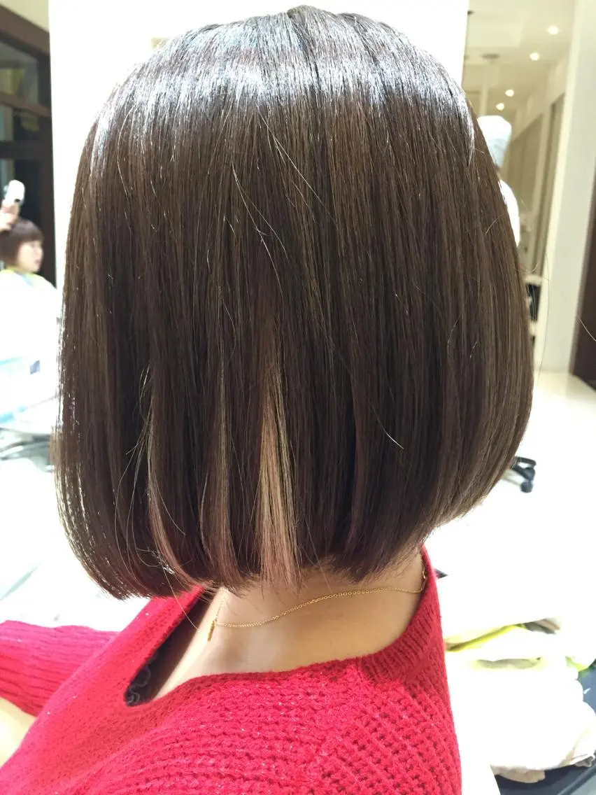 ミディアム ヘアカラー 福元 保雄のヘアスタイル
