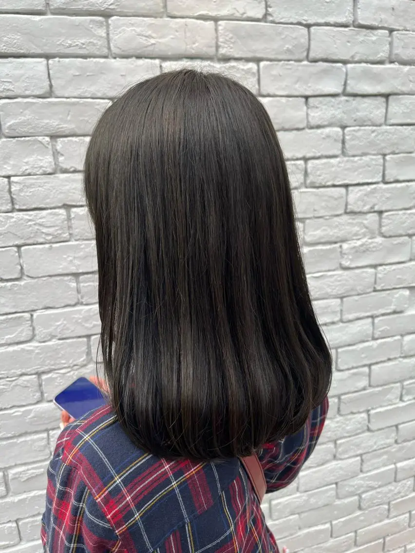ミディアム カラー ベージュカラー オリーブベージュ 🌈透明感カラー🌈 🌟吉田祐介🌟のヘアスタイル