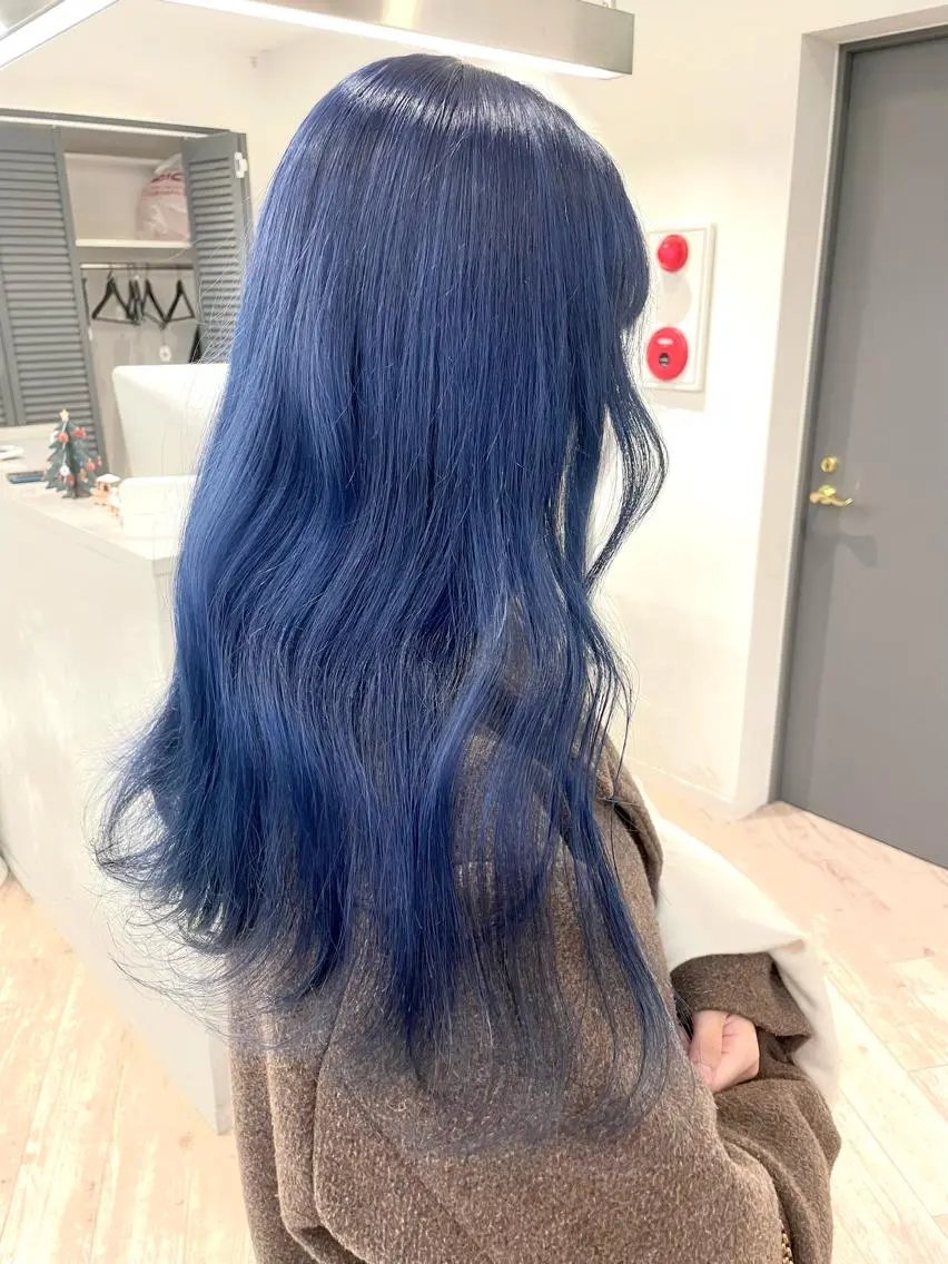 ロング パープルカラー ヘアカラー トリートメント ♡似合わせ ハイトーン♡mai♡のヘアスタイル