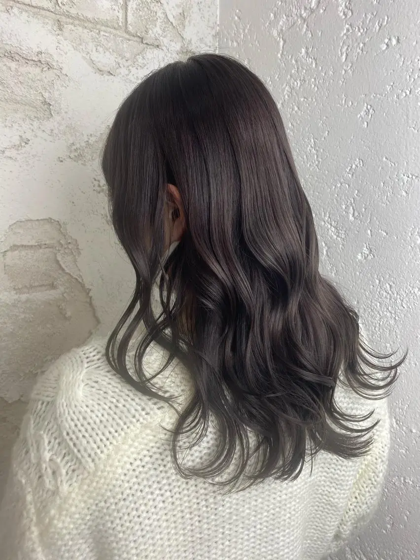 セミロング カラー ブラウンカラー ラベンダーカラー ラベンダーブラウン カット ヘアカラー トリートメント 🔥ダブルカラー特化 🔥相原彰太のヘアスタイル