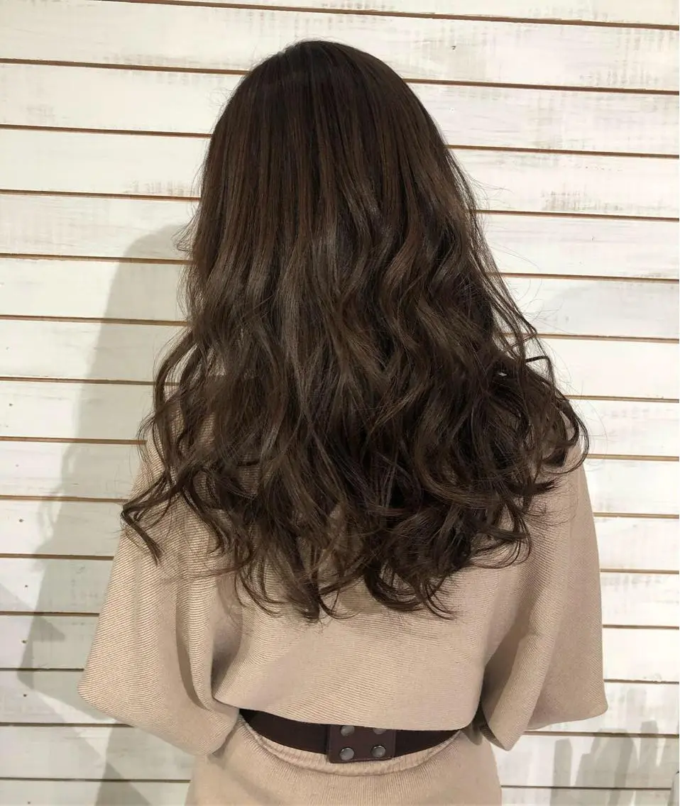 セミロング カラー グレージュ カット ヘアカラー 🦋美髪/エクステ 🦋アベイクミのヘアスタイル