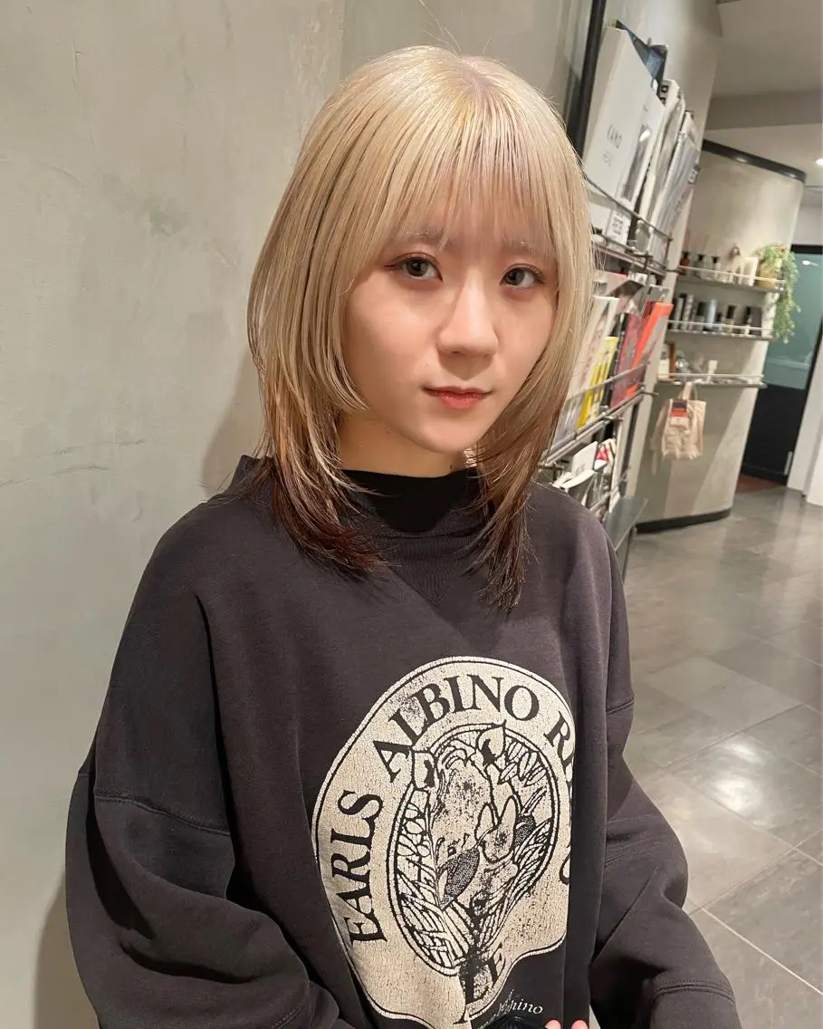 ミディアム カラー カット ヘアカラー トリートメント 優作 〜圧倒的信頼〜のヘアスタイル