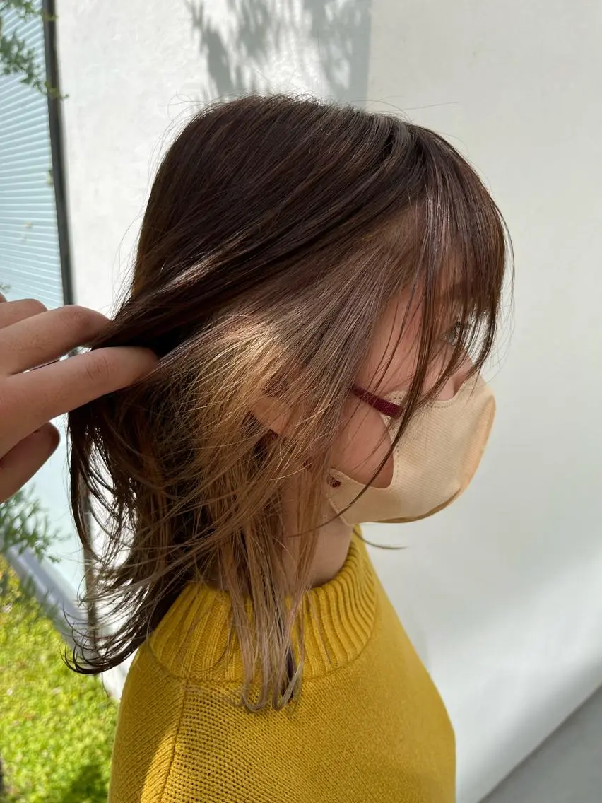 ミディアム カラー カット ヘアカラー パーマ/縮毛矯正 揚村武斗のヘアスタイル