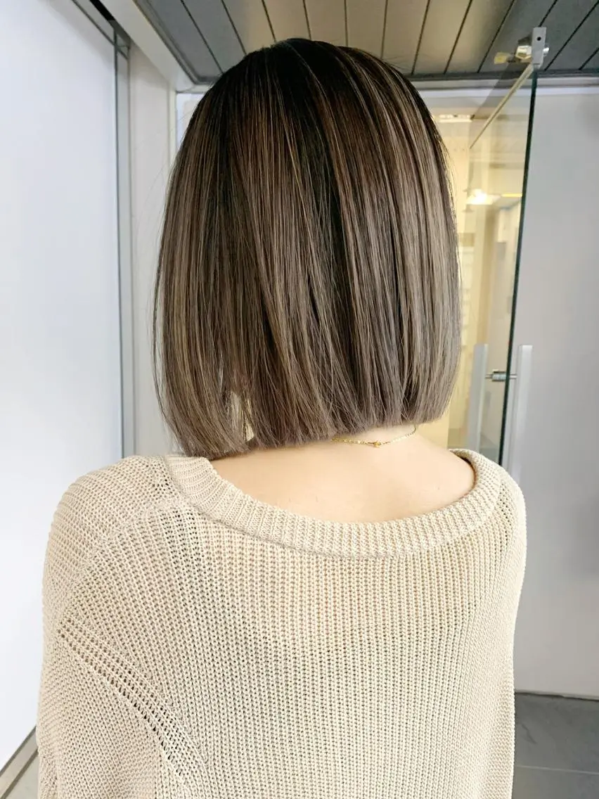 ミディアム パーマ ヘアアレンジ カラー カット ヘアカラー トリートメント ITbyALBUM 中野店のヘアスタイル