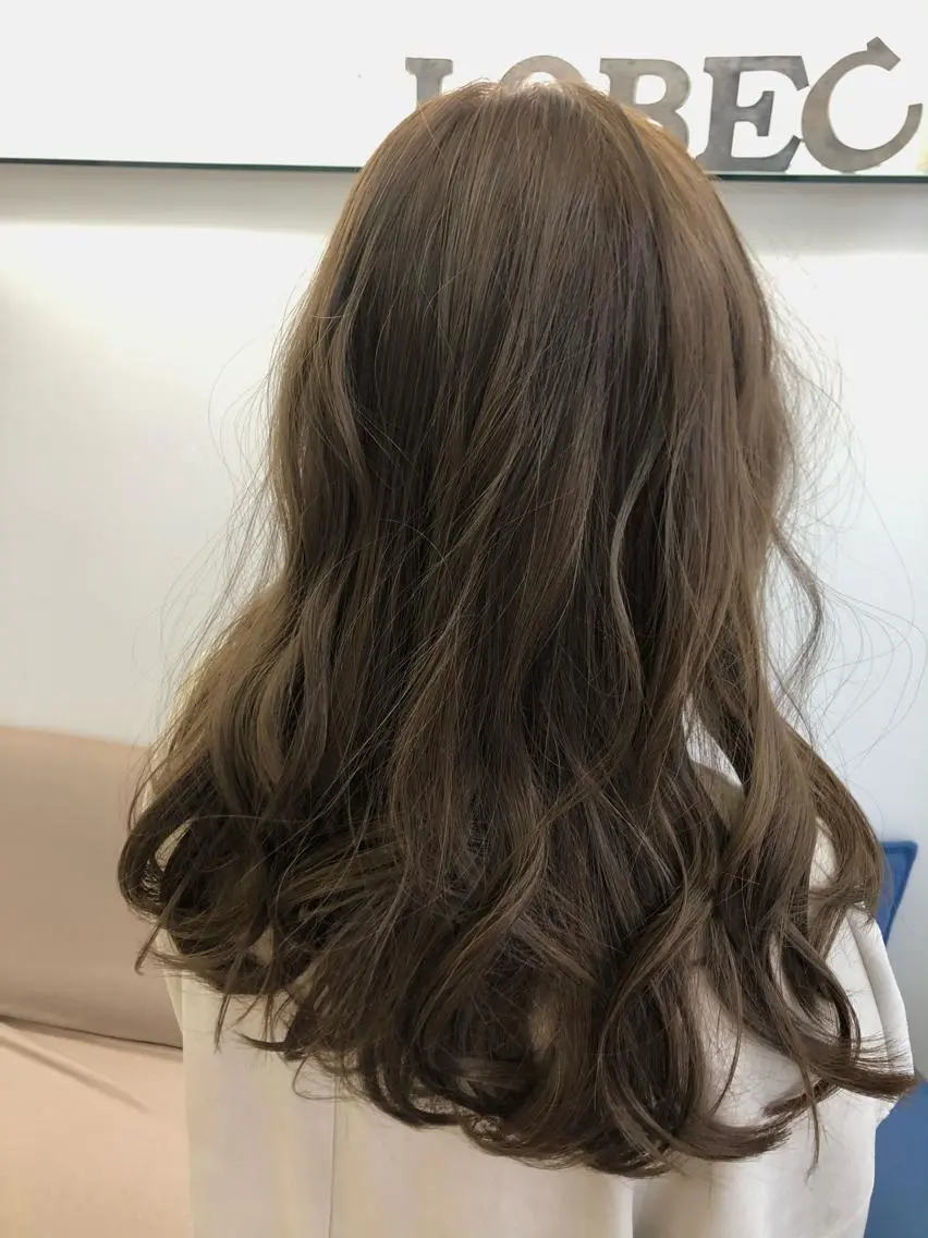 ロング カラー 透明感カラー カット ヘアカラー トリートメント 千種区/くせ毛カット /尾島光季のヘアスタイル