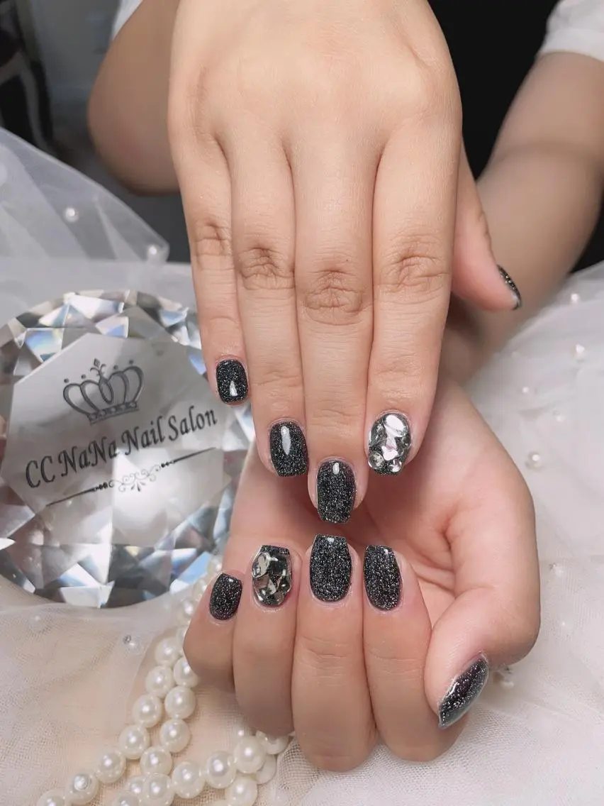 ネイル ワンカラーネイル ハンドネイル 💎CC・NaNa 韓国風ネイル🌙Cのネイルデザイン