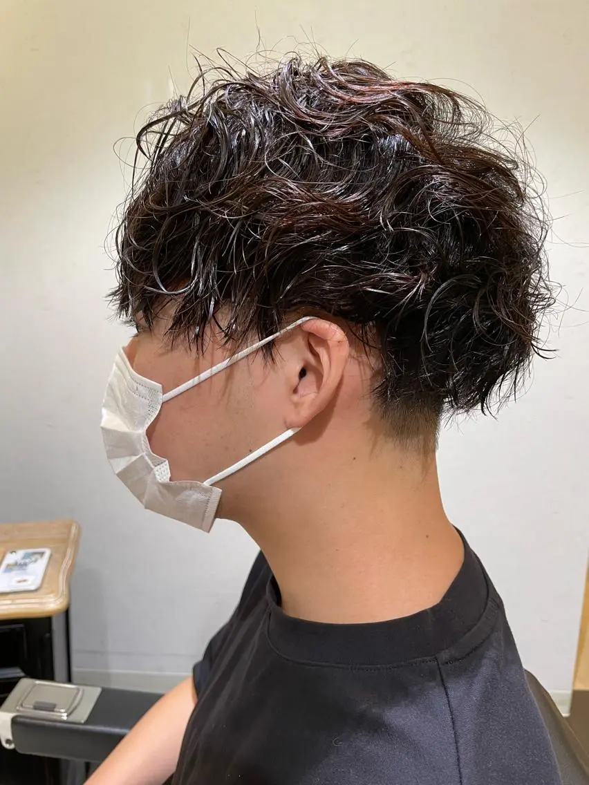 メンズ メンズパーマ カット ヘアカラー トリートメント CHIKA Rimのヘアスタイル