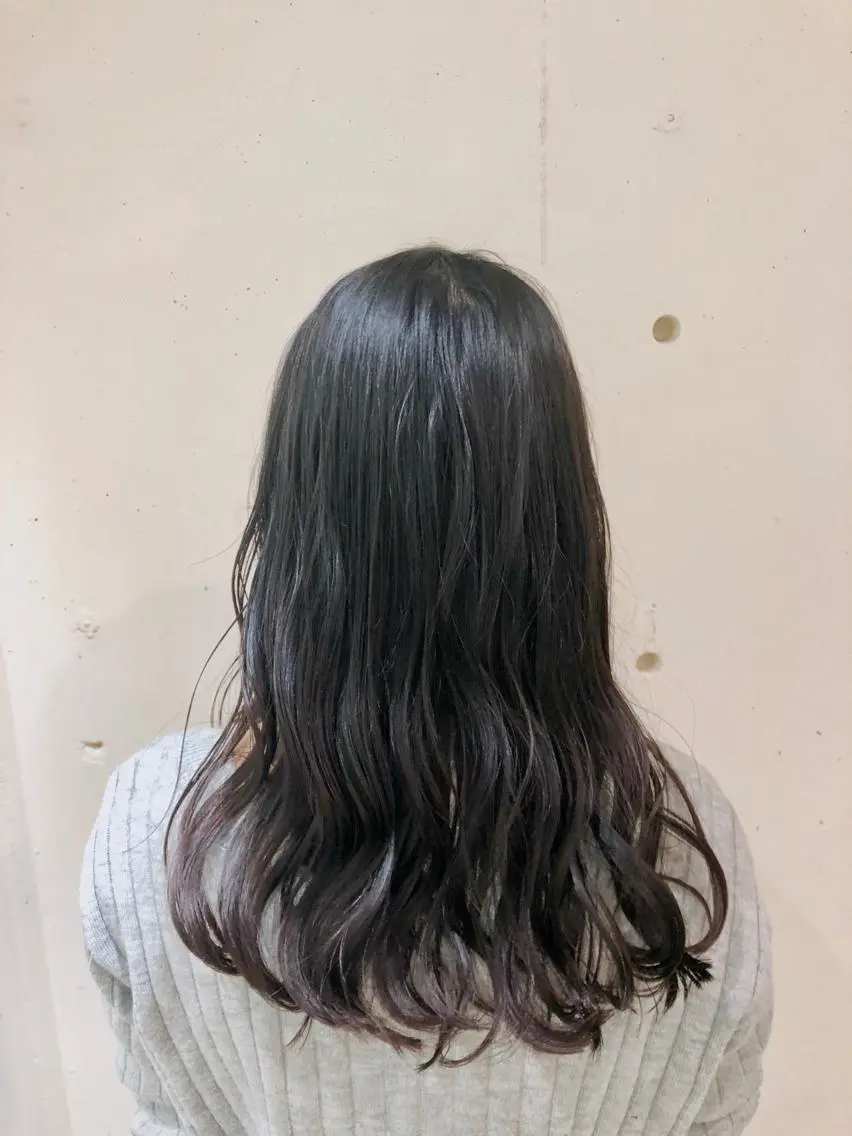 セミロング カラー パーマ ヘアアレンジ ブリーチ ケアブリーチ グラデーションカラー ハイライトカラー インナーカラー 【ツヤ髪美容師】 ツダケイスケのヘアスタイル