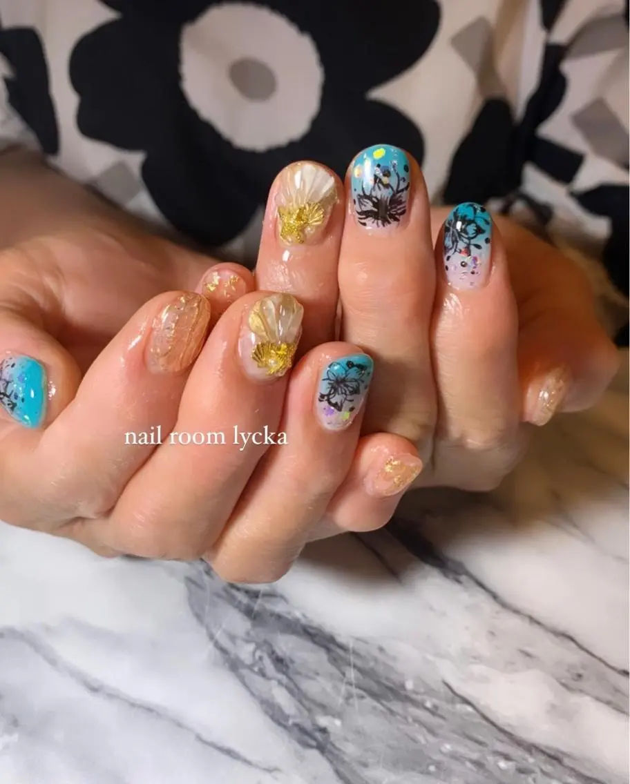 ネイル ネイルルームリッカ 𝐦𝐚𝐲𝐮のネイルデザイン