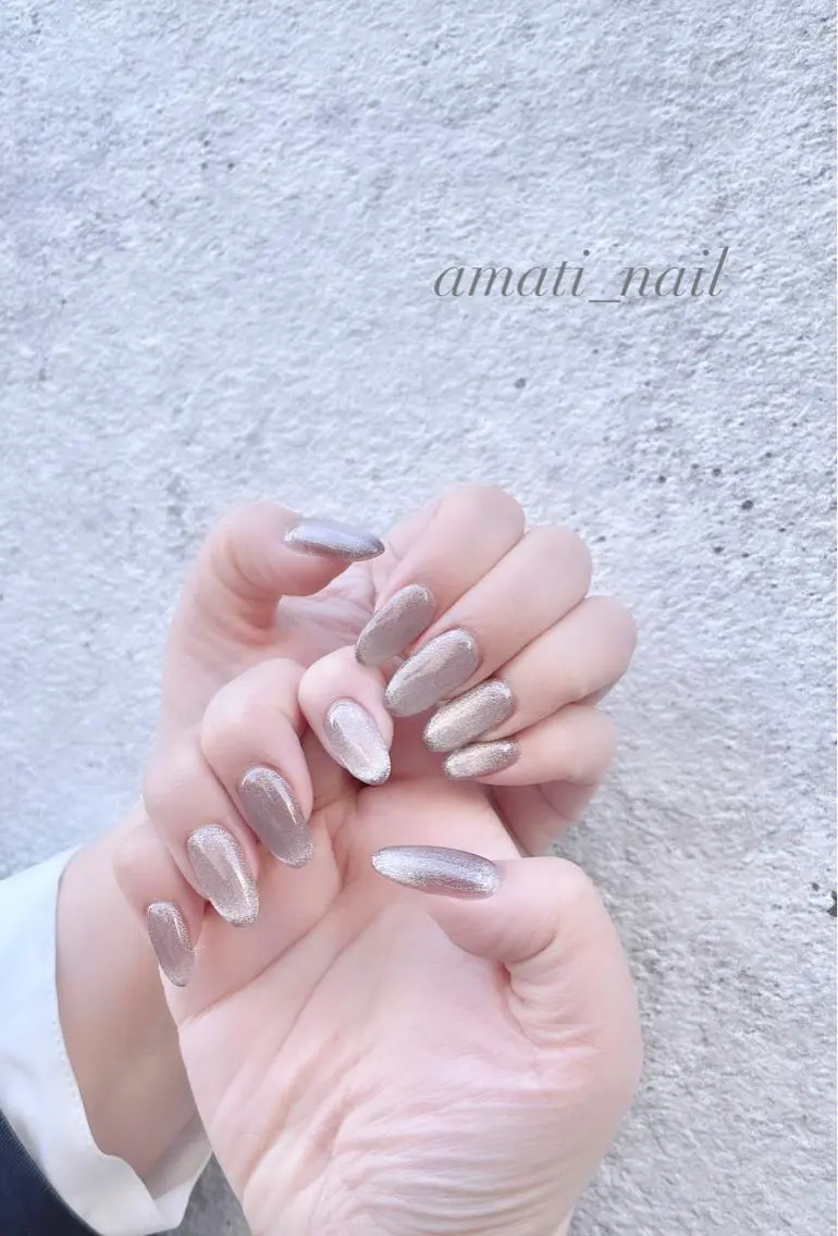 ネイル 入学式 フットネイル ジェルネイル グラデーション マグネットネイル ハンドネイル amati_nail TAKAKOのネイルデザイン