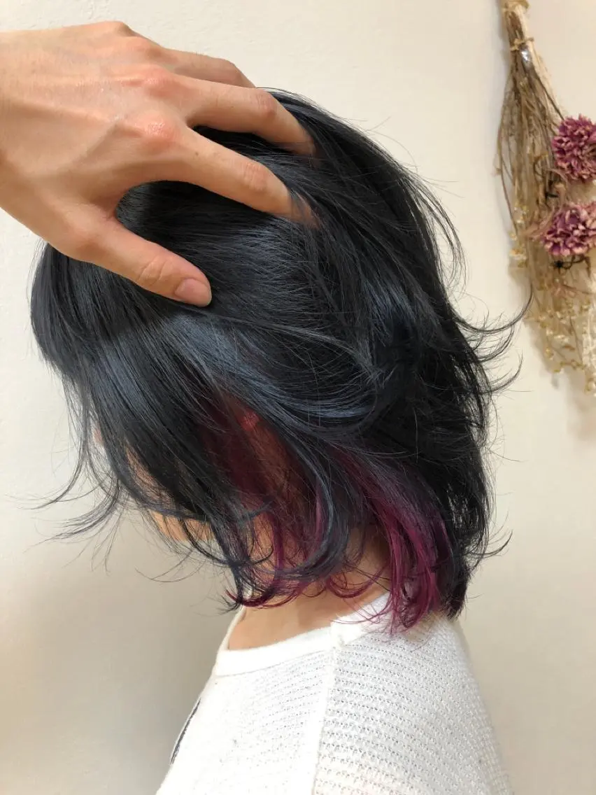 ミディアム カラー 似合わせ レイヤー須川のヘアスタイル