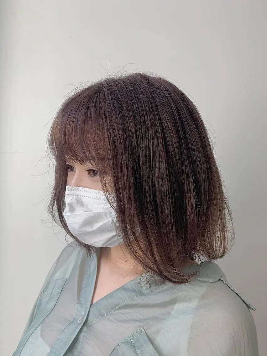 ショート カラー ベージュカラー ブリーチ 透明感カラー ラベンダーカラー ラベンダーベージュ Kureha/ネイル トレンドヘアのマツエク・マツパデザイン