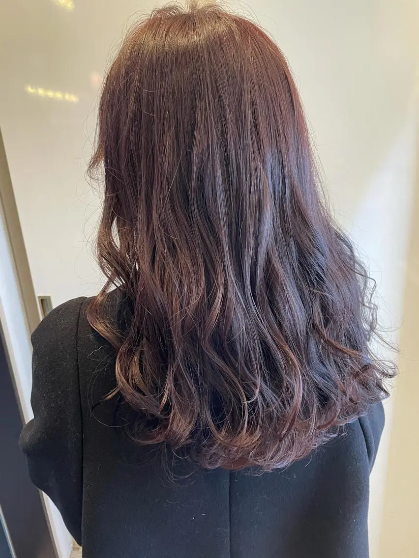 セミロング カラー カット ヘアカラー トリートメント 美髪形成!色素改善! 秋田 和輝のヘアスタイル