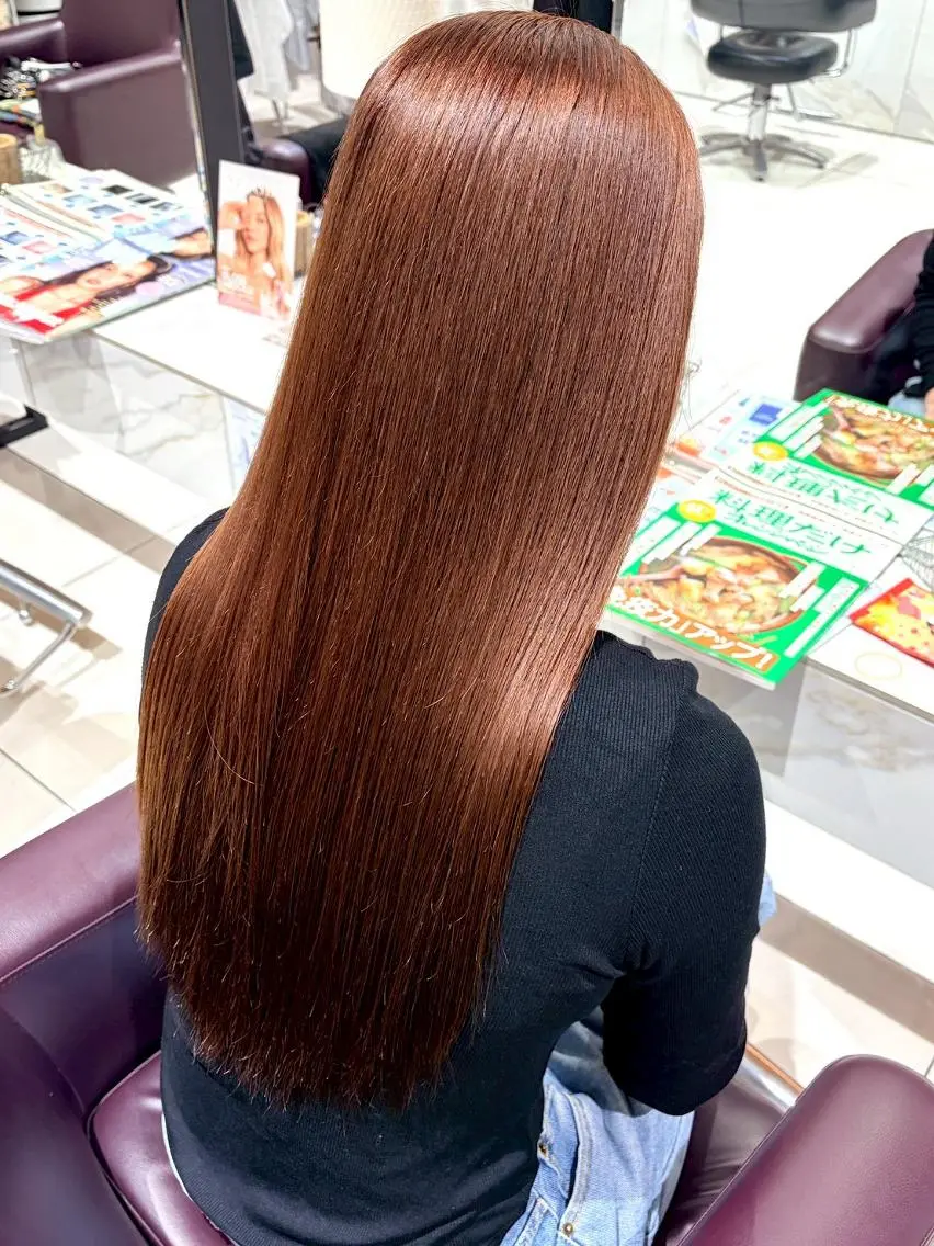 ロング カラー ブリーチ ブラウンカラー 透明感カラー ブリーチなしカラー 髪質改善 デザインカラー🌈 🌸SAKURA🌸のヘアスタイル