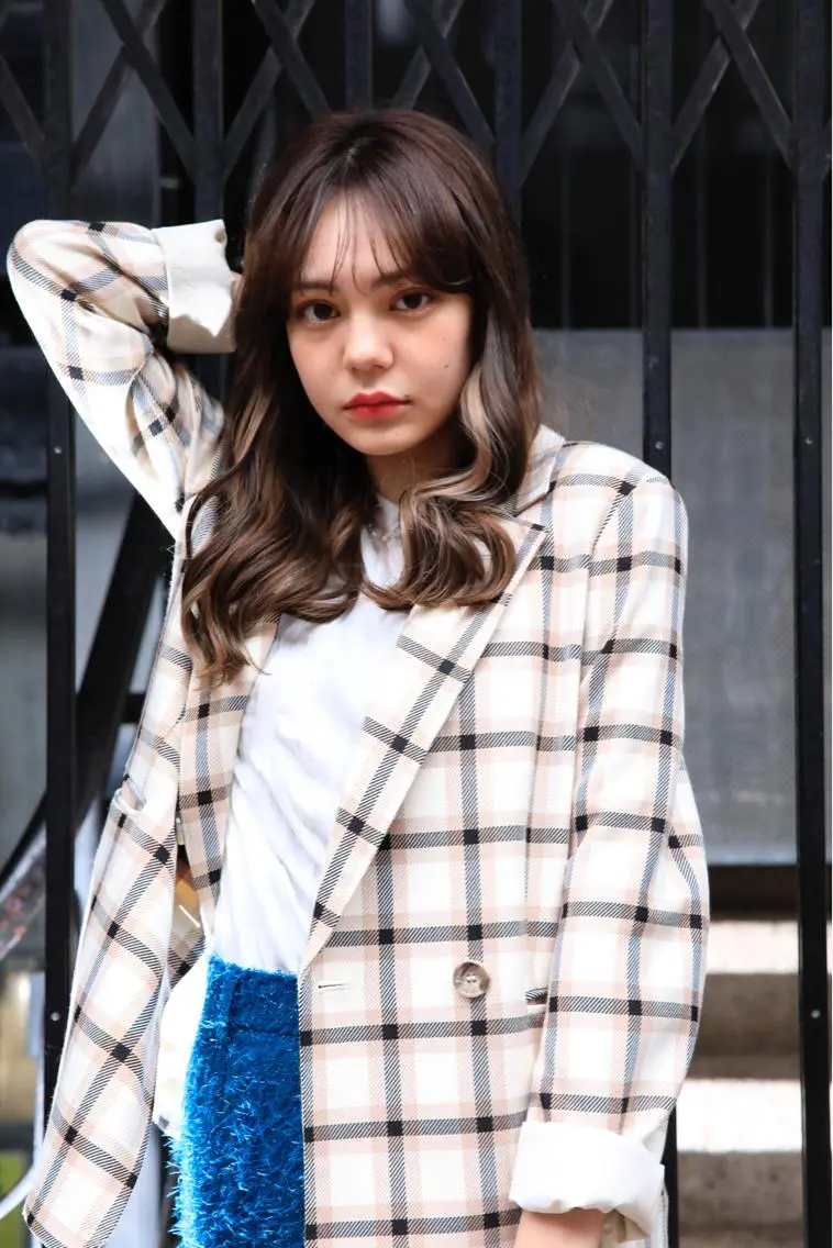ロング カラー カット ヘアカラー バトヘアー渋谷 officialのヘアスタイル