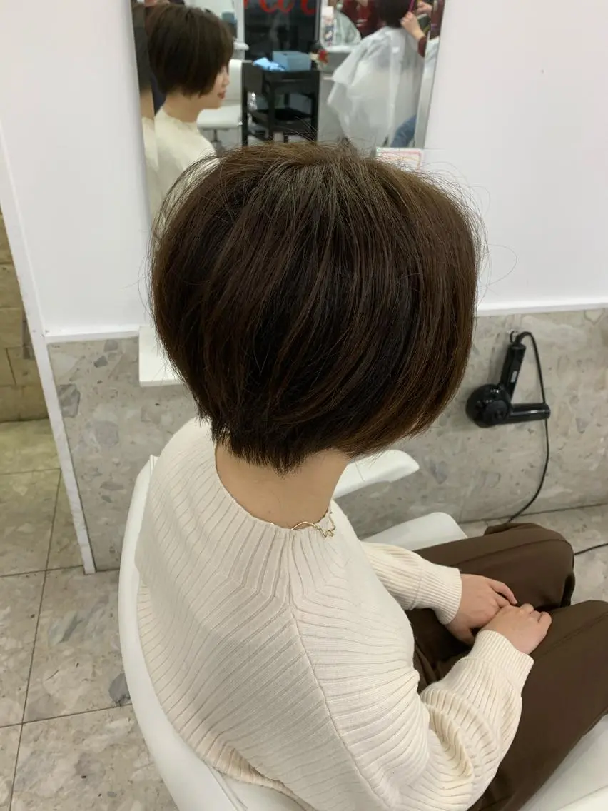 ショート カラー ショートボブ ボブ ショートヘア 相武台ショート特化 💐川崎希💐のヘアスタイル