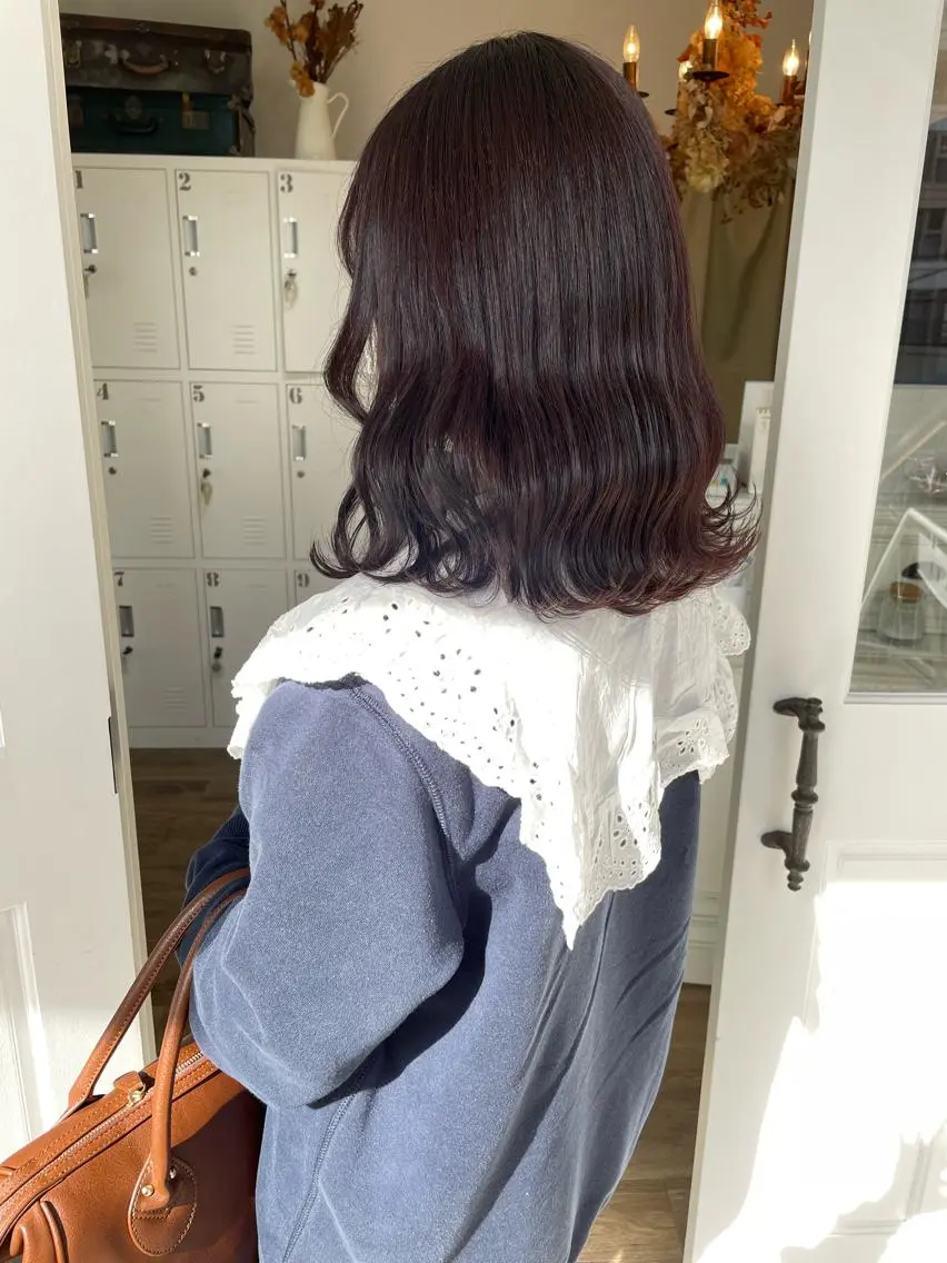 セミロング カラー ヘアカラー トリートメント otoha✳︎ くすみ艶カラーのヘアスタイル
