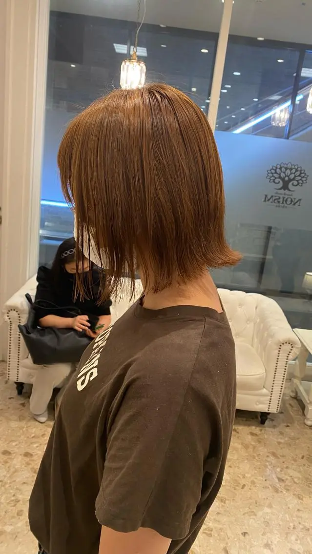 ショート カラー ヘアアレンジ 🌿レイヤー/ブリー チ/🌿‬JINのヘアスタイル