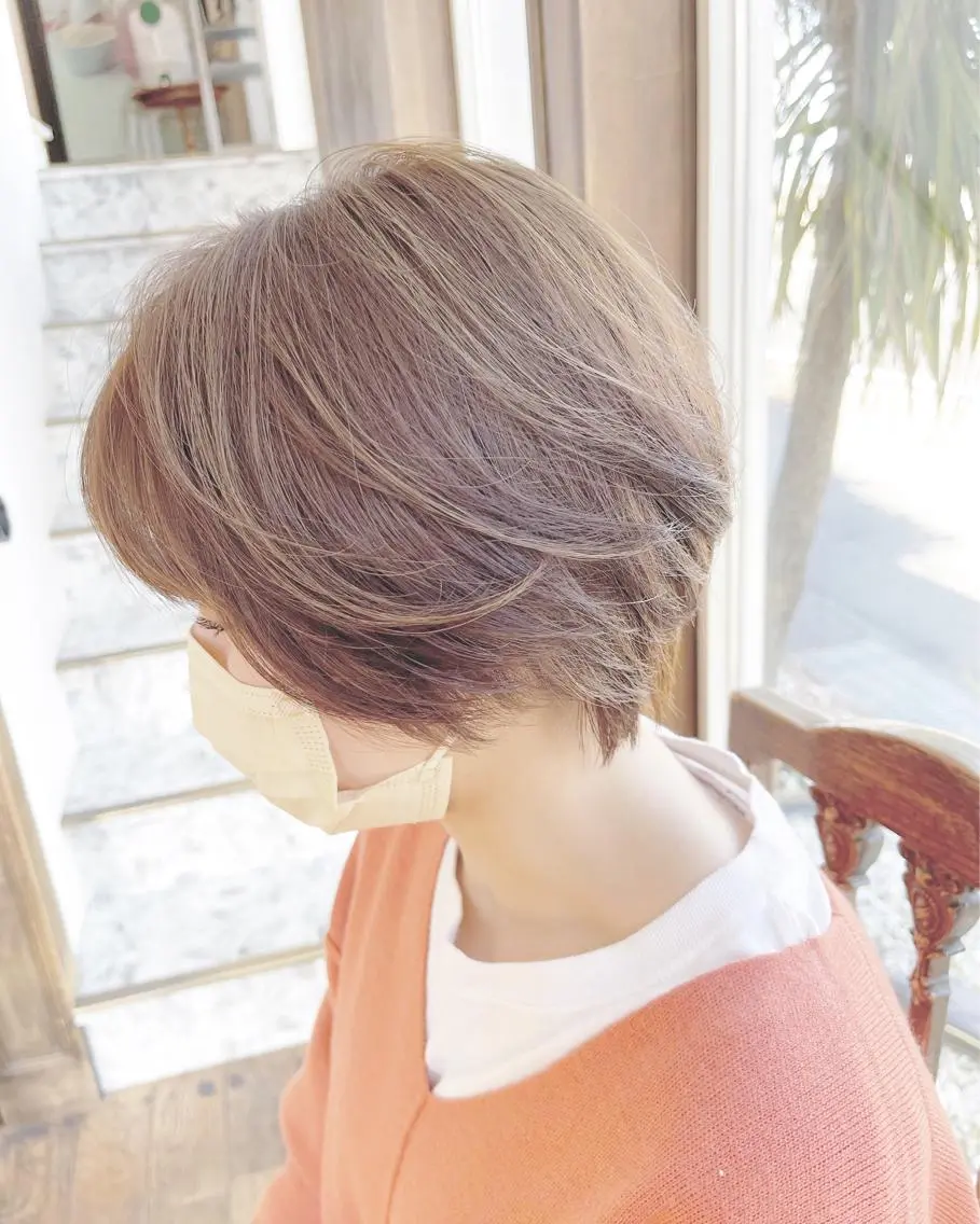 ショート カラー ショートヘア 剣持友希/ifh iizuka/高崎のヘアスタイル