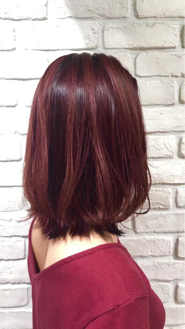 ミディアム カラー ベージュカラー🧸 伊藤なつみのヘアスタイル