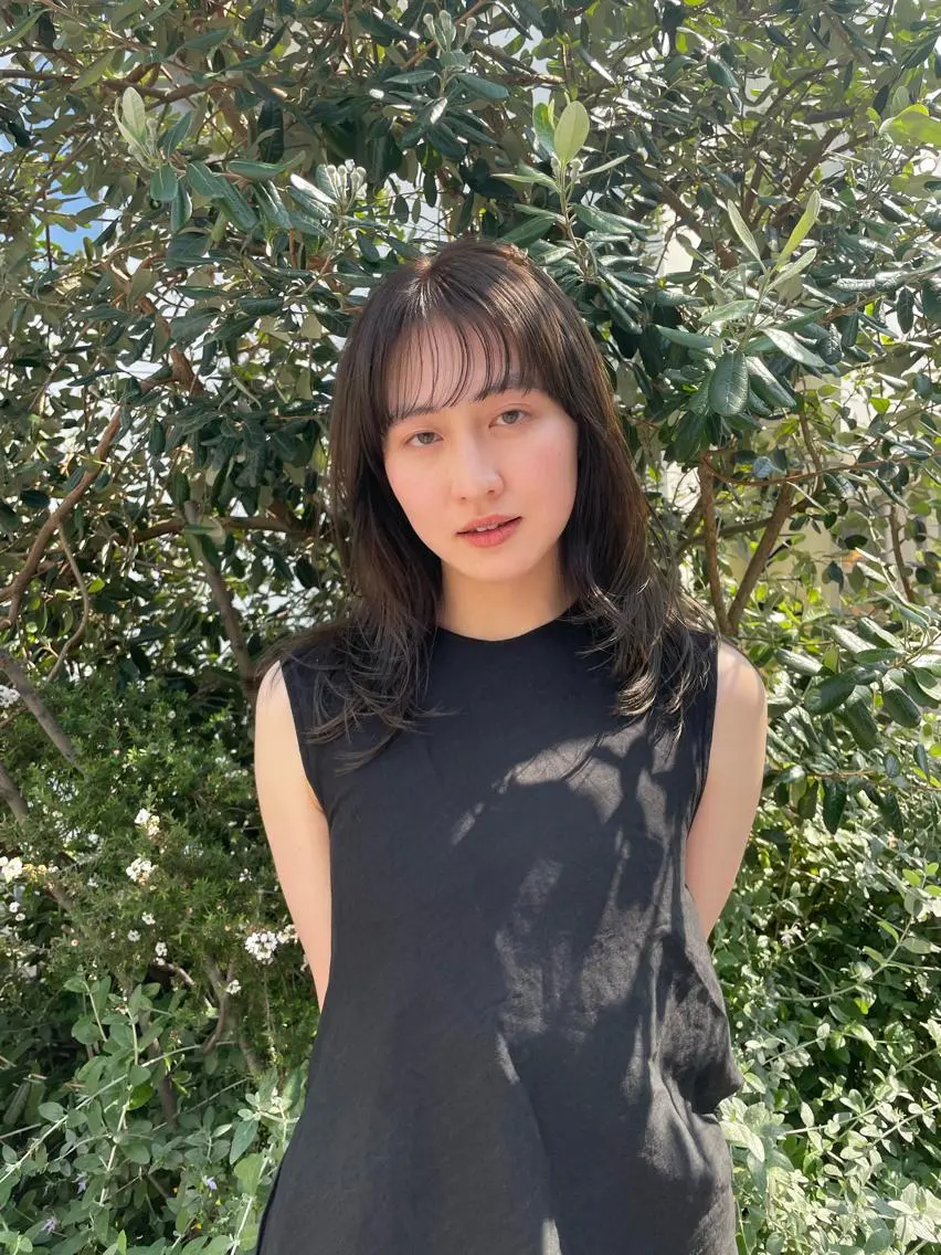 セミロング カット 佐伯 和佳のヘアスタイル