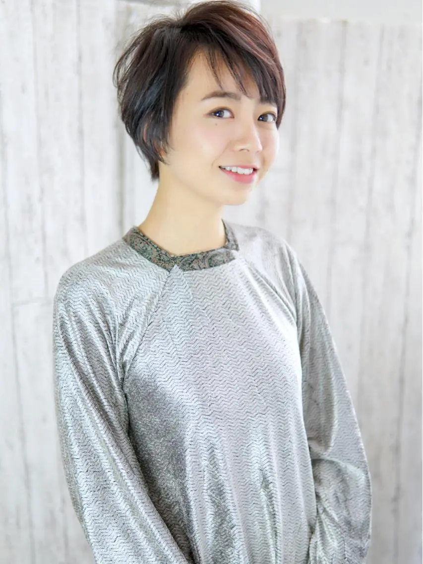 ショート カラー パーマ ヘアアレンジ キッズ ネイル マツエク・マツパ ショートヘア ショートネイル 永野 良一のヘアスタイル