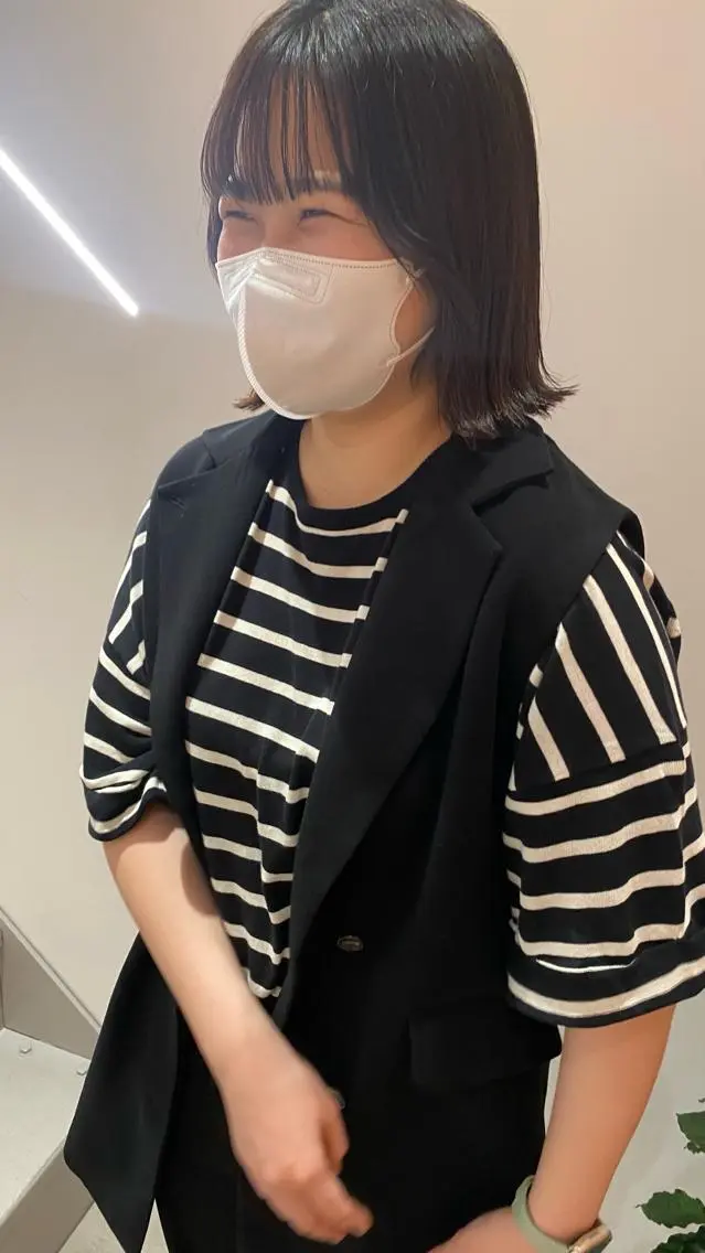 ミディアム BLOCK hair makeのヘアスタイル