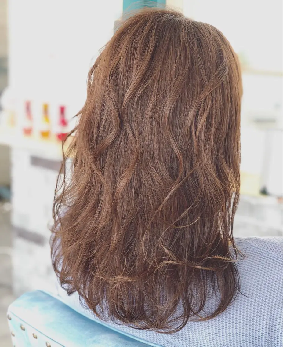 セミロング カラー パーマ セミロングパーマ ベージュカラー ブラウンカラー ブラウンベージュ カット ヘアカラー パーマ トリートメント ヘッドスパ Lee (李 勇喜)のヘアスタイル