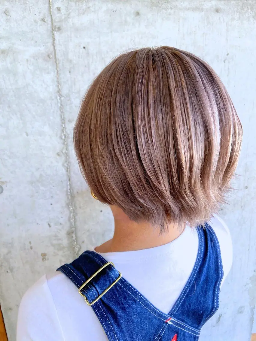 ショート カラー ヘアアレンジ ❤️カラー得意 🧡松浦睦樹❤️のヘアスタイル