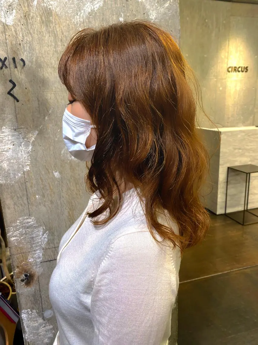 セミロング パーマ 木村【似合わせ ショート/ボブ】のヘアスタイル