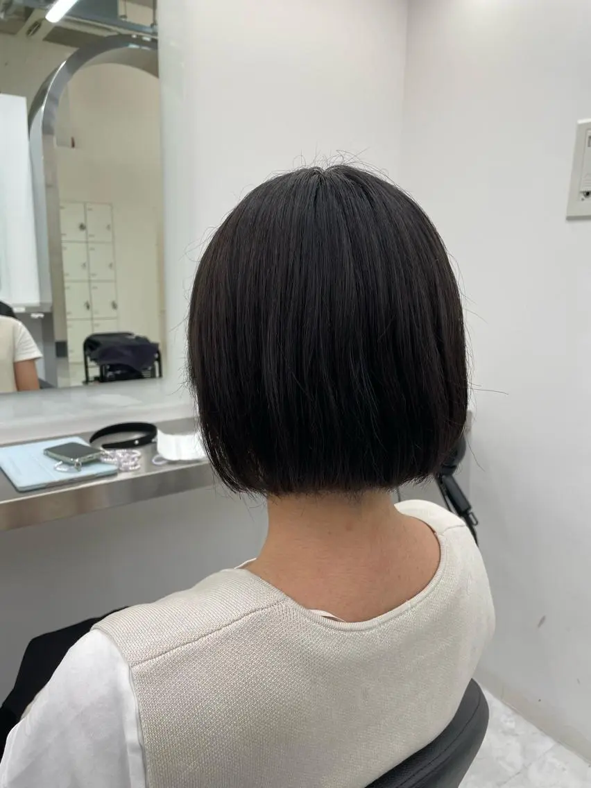 ミディアム ヘアアレンジ カット 縮毛矯正 トリートメント 縮毛矯正/髪質改善/ ブリーチ毛/木元渓太のヘアスタイル