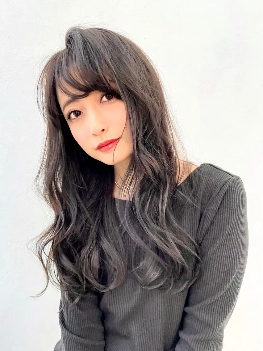 ロング くびれヘア レイヤーカット ロング ひがし まさし JYUNESU副代表のヘアスタイル