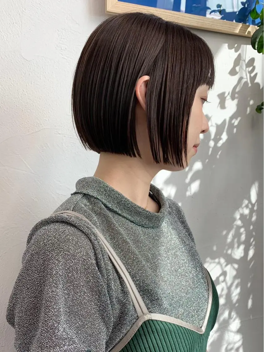 ショート カラー ボブ 🧸艶々韓国ヘア 🧁mizunaのヘアスタイル
