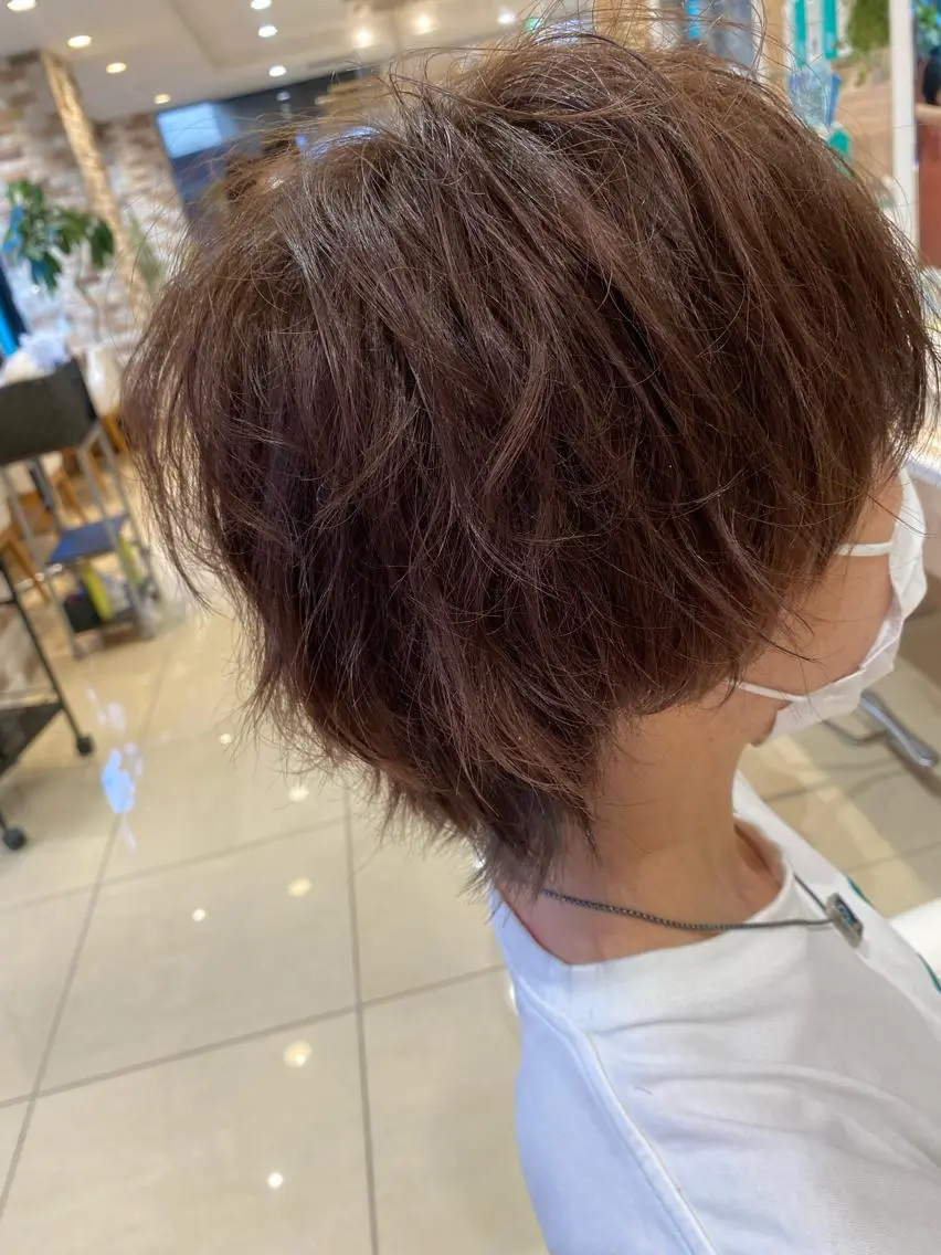 ショート カラー メンズ 🩵波巻き/ツイスパ HARU💎のヘアスタイル