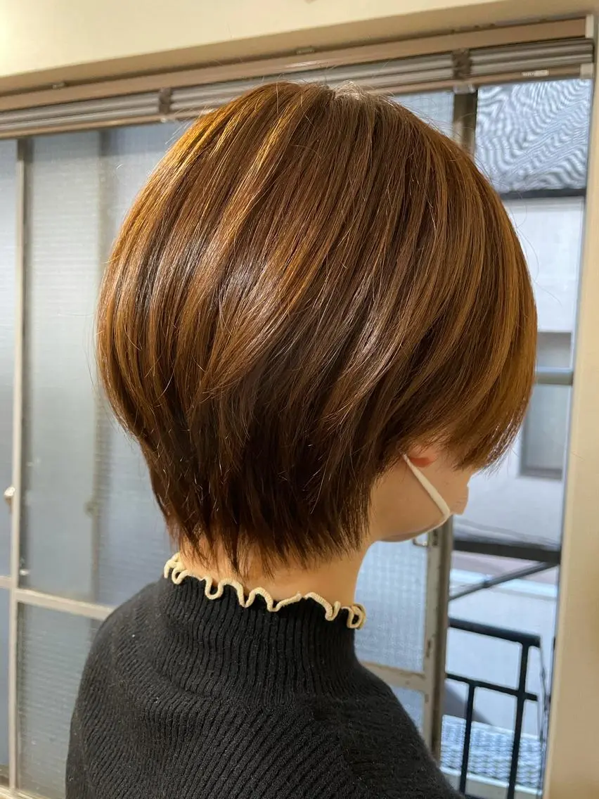 ショート ショートヘア カット ヘアカラー トリートメント ヘッドスパ 縮毛矯正の達人 ☆ 松本のヘアスタイル