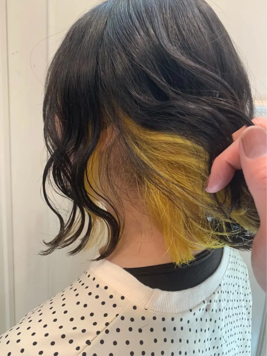 ショート カラー イエローカラー 🫟Blanco🫟 Color&Careのヘアスタイル