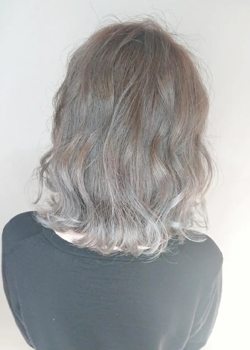 ショート カラー ブリーチ イルミナカラー カット ヘアカラー ✨ブリーチなし透明感 カラー✨ゆりかのヘアスタイル