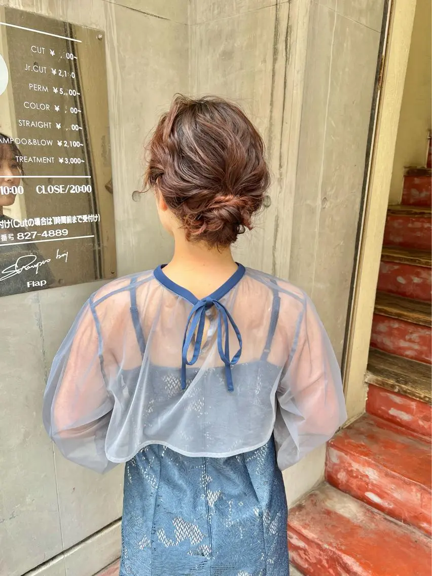 ミディアム カラー ヘアアレンジ 「sumi」 AMIのヘアスタイル