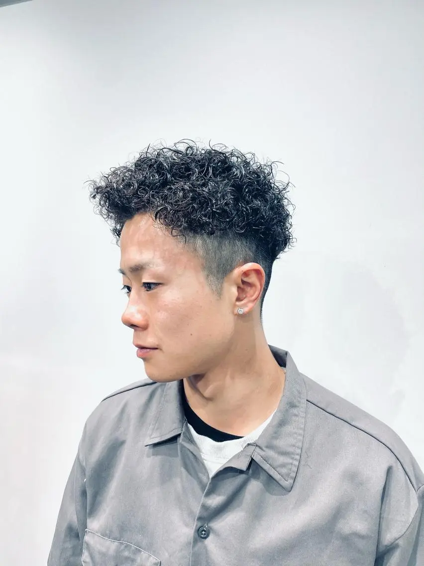 ショート パーマ カット パーマ 💈メンズパーマ💈 ナカザワ リョウのヘアスタイル