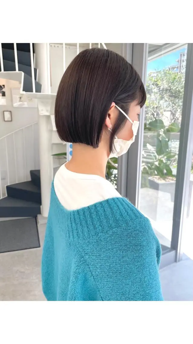 ショート カット クニモトハルナ ボブ/柔らかカラーのヘアスタイル