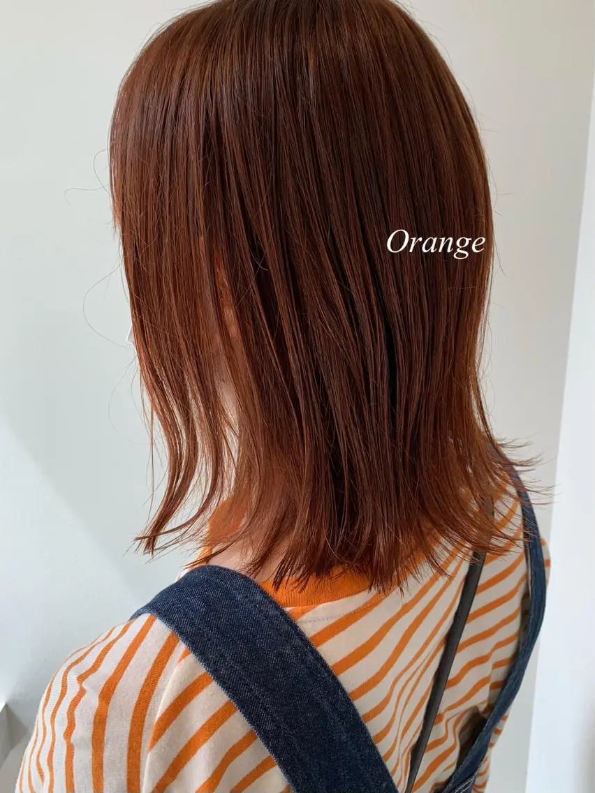 セミロング カラー ブリーチ ダブルカラー ブリーチなしカラー カット ヘアカラー トリートメント 似合わせレイヤー カット/KANNAのヘアスタイル