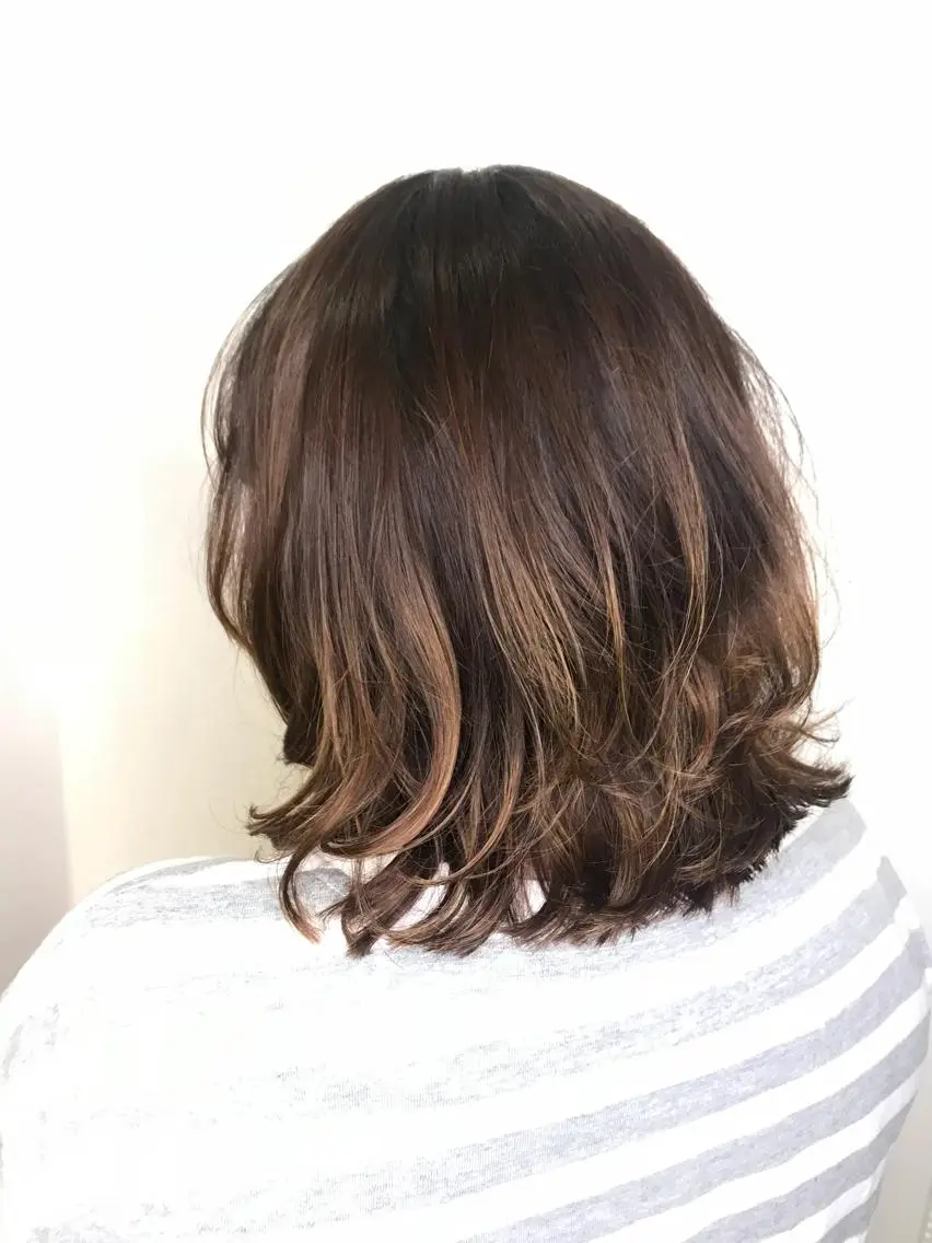 ショート カラー ボブ レイヤーカット 寺山 佳貴のヘアスタイル