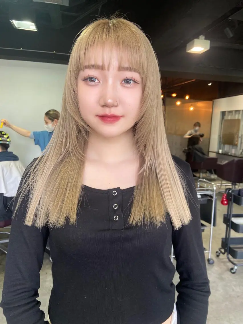 ロング カット トリートメント 地毛風艶カラー🌿 喜多夏海のヘアスタイル