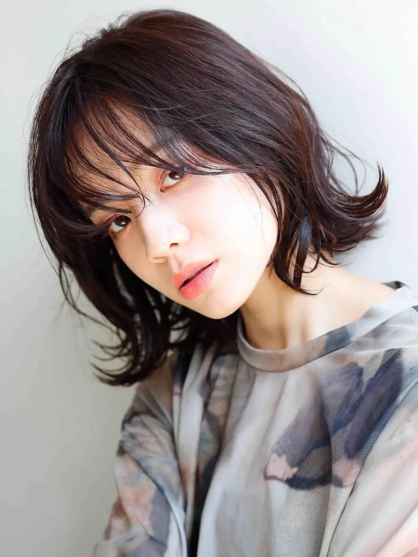 カラー ロング ブリーチ ブラウンカラー ショコラブラウン ダブルカラー ブリーチなしカラー カット ヘアカラー トリートメント TIGRE kamitoriのヘアスタイル